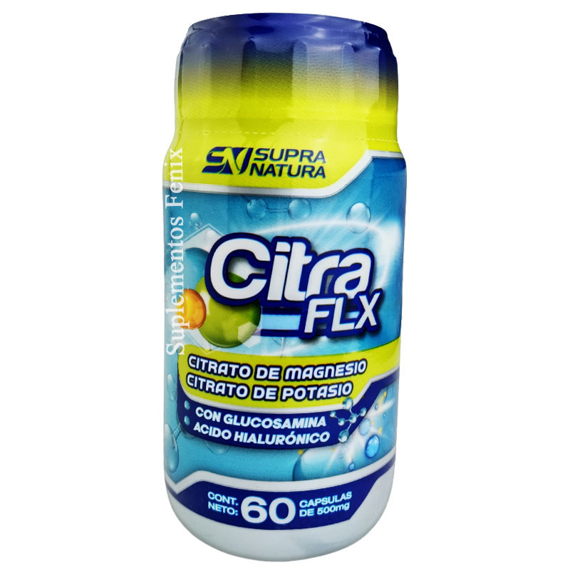 citra flx supra en tabletas con glucosamina, acido hialuronico