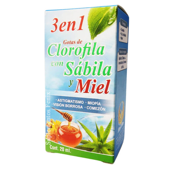 Gotas para ojos 3 en 1 Clorofila living nature