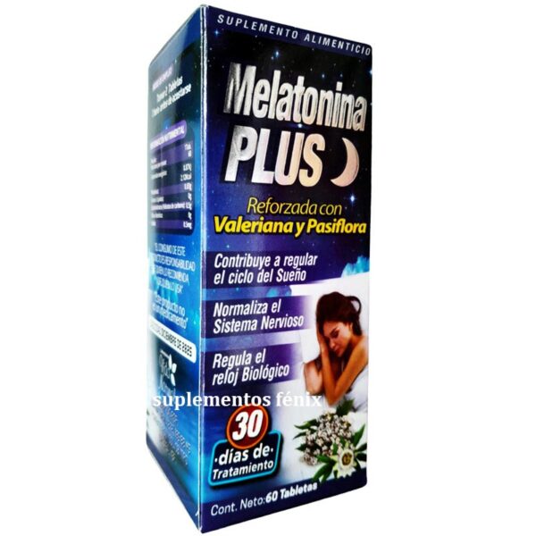 Melatonina Plus 60 tabs Vida Natural