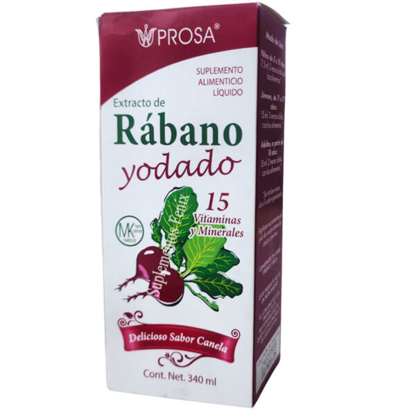 Jarabe de rabano yodado 340ml PROSA