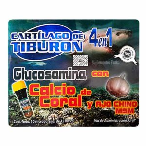 4 en 1 Cartilago de tiburón 10 minibotellas LV