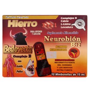 3 en 1 Hierro Vitaminas 10 minibotellas LV