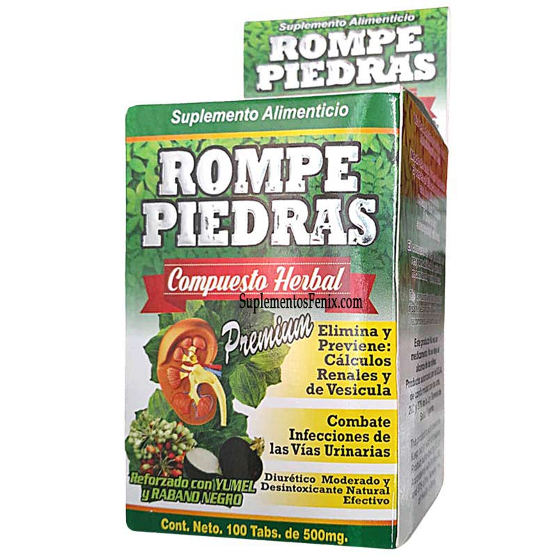 Rompe piedras 100 tabs la fuerza de la salud