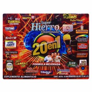 20 en 1 Vitaminas LV 10 Microbotellas