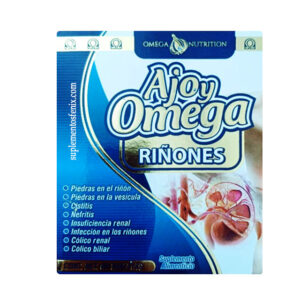 Ajo y omega  riñones 2 frascos