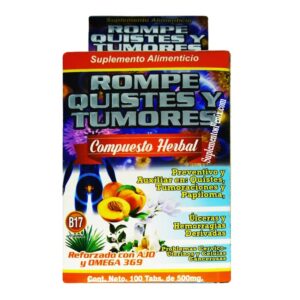 Rompe quistes y tumores 100 tabs  La fuerza de la salud.